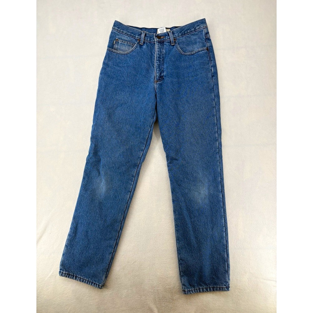 L.L.Bean Classic Fit Straight Leg Blue Denim Jeans Lined 5-Pocket Men's 32x32